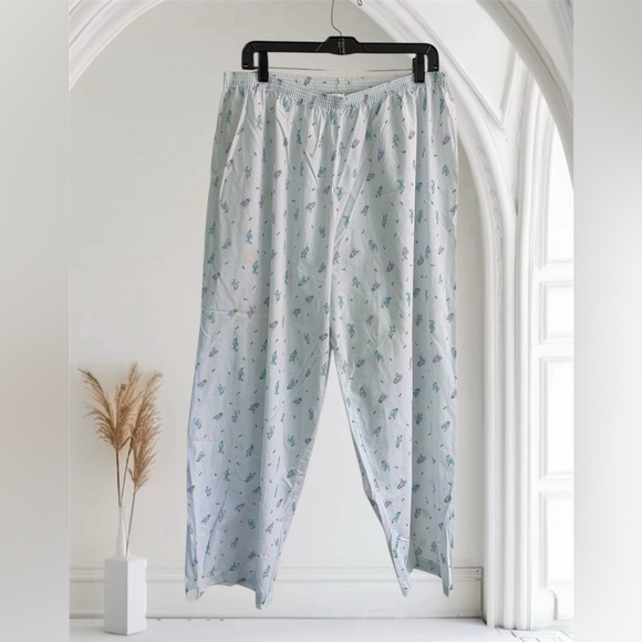 Other - Floral Print Pajama Pants 1X